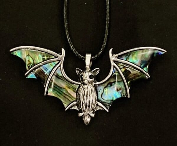 Abalone Bat Necklace